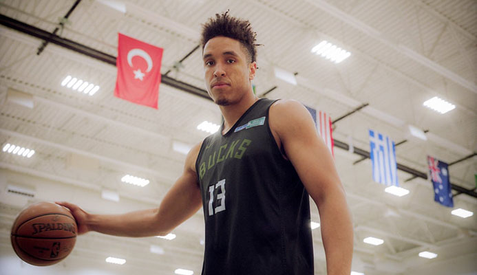  Malcolm Brogdon: ‘We’ve elected someone who allows hatred and racism to continue and, in some way, supports it’. Photograph: Adam Jason Cohen/The Guardian