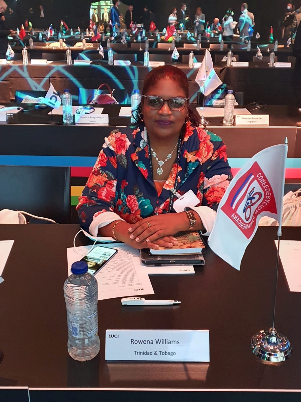 Rowena Williams, T&T Cycling Federation president. (Image obtained at guardian.co.tt)